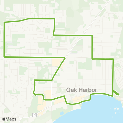 Island Transit Central Oak Harbor map