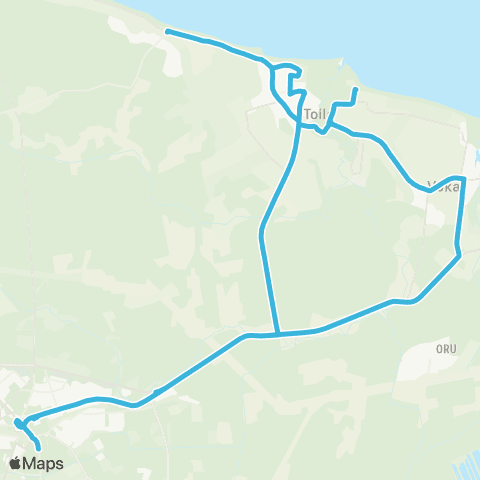 GoBus AS Jõhvi - Toila - Voka - Jõhvi map