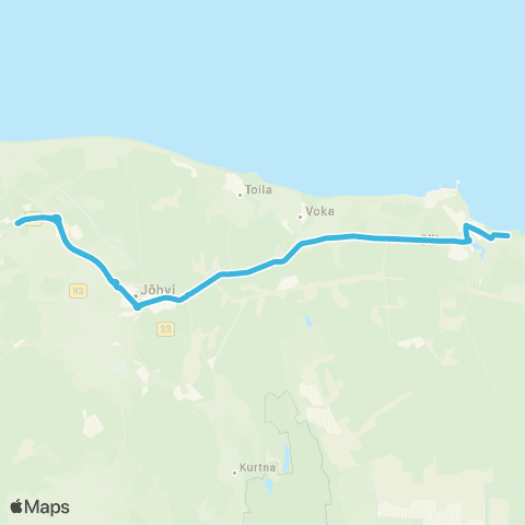 GoBus AS Sillamäe - Jõhvi - Kohtla-Järve - Jõhvi map