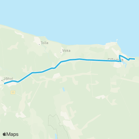 GoBus AS Jõhvi - Sillamäe map