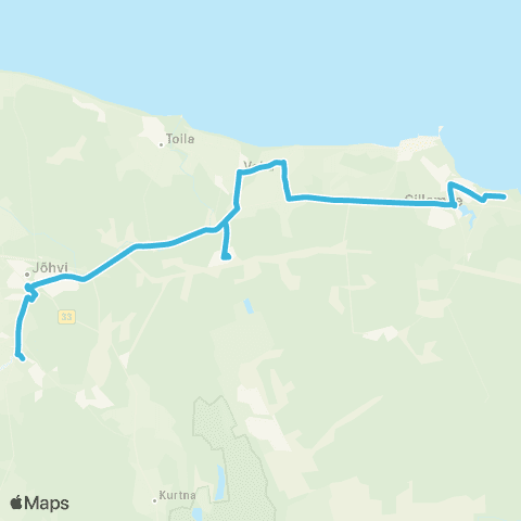 GoBus AS Keskhaigla - Jõhvi - Oru - Voka - Sillamäe map