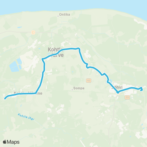 GoBus AS Jõhvi - Kohtla-Järve - Kohtla-Nõmme map