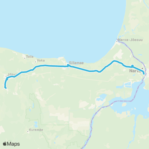 GoBus AS Narva - Sillamäe - Jõhvi - Keskhaigla map