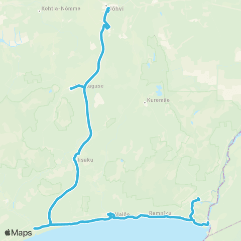 GoBus AS Jõhvi - Kauksi - Vasknarva map