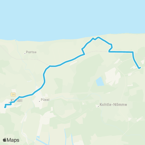 MK Reis OÜ Kiviõli - Kohtla-Järve map