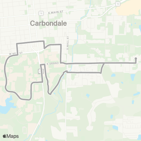 JAX Mass Transit Saluki map