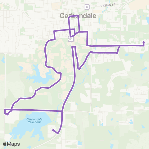 JAX Mass Transit Saluki Night Life map