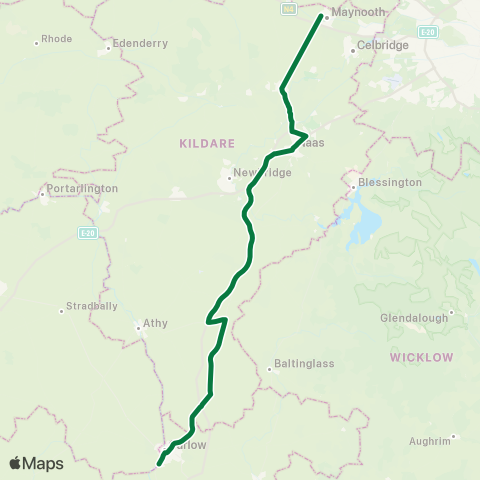 JJ Kavanagh Naas - University Campus map