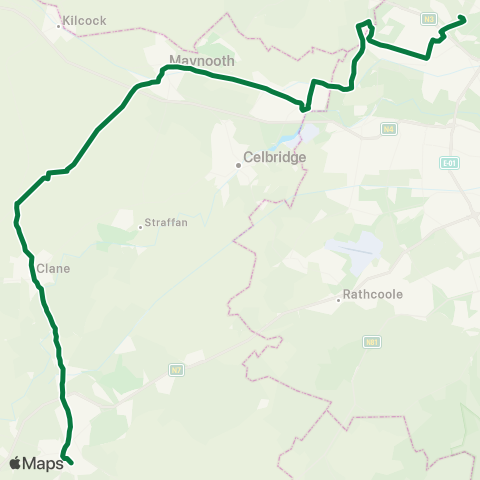 JJ Kavanagh Blanchardstown IT - Naas General Hosp map