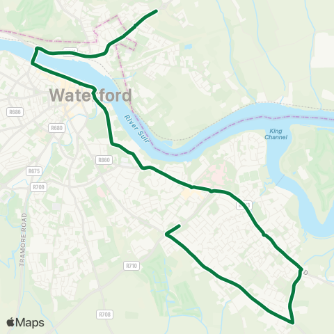 JJ Kavanagh Waterford - Ballygunner map
