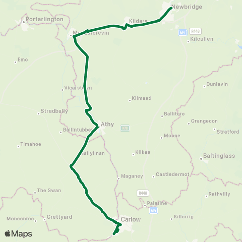 JJ Kavanagh Newbridge - Carlow map
