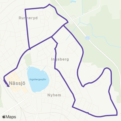 JLT 64 Ringlinje map