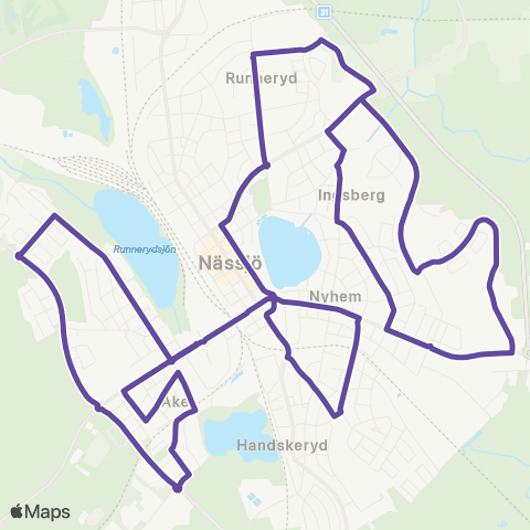 JLT 67 Ringlinje map
