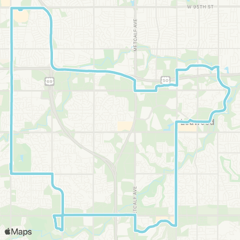 Johnson County United Link B map