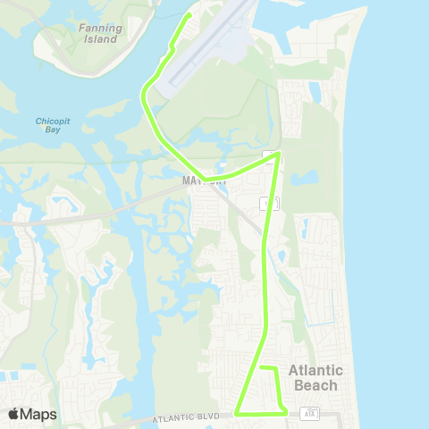 JTA Mayport map