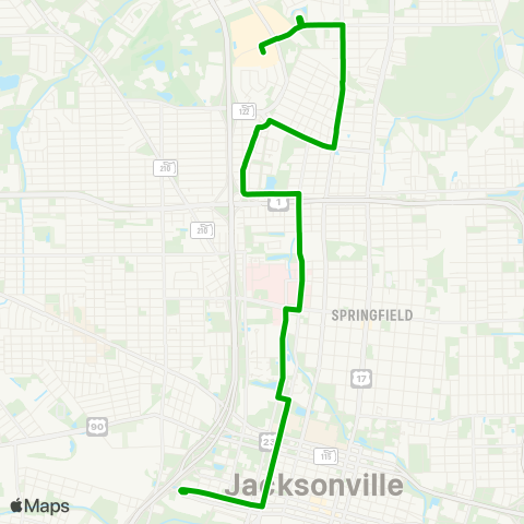 JTA Boulevard / Gateway map
