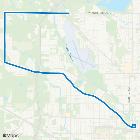 JTRAN Capitol / Queens map