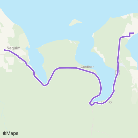 Jefferson Transit Sequim map