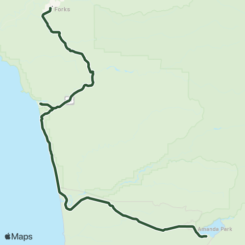 Jefferson Transit Olympic Connection map