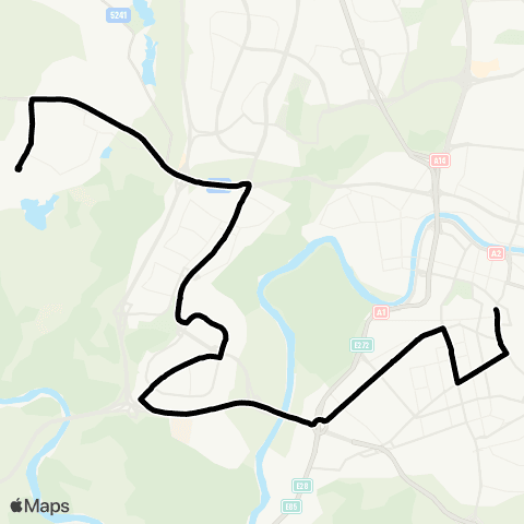 JUDU Centras–Lazdynai–KaroliniškėS–Pilaitė (Apylanka Per St. Mo Muziejus) map