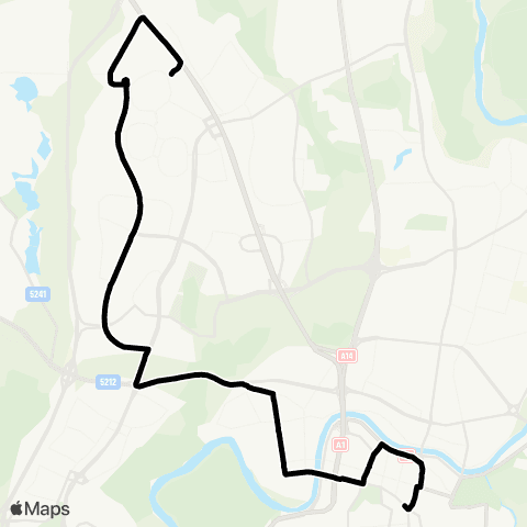 JUDU Centras–ŽvėRynas–JustiniškėS–PerkūNkiemis–Gabijos Progimnazija map