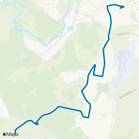 JUDU Stotis–Eišiškių Pl.–Dilgynė–Salininkai–Vaidotai map