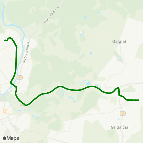 JUDU Parko–Olandų G.–Žaliasis Tiltas map