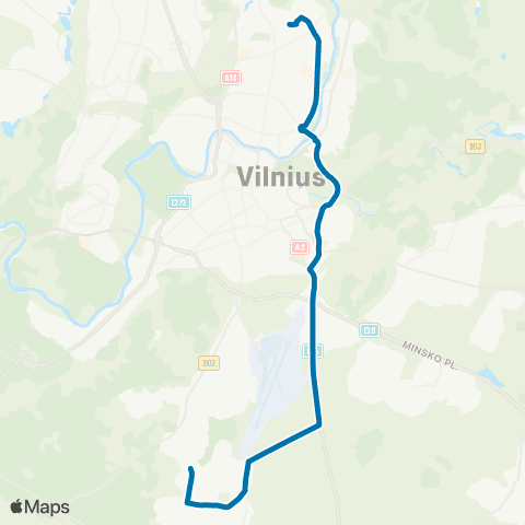 JUDU Stotis–Lydos Pl.–Salininkai map