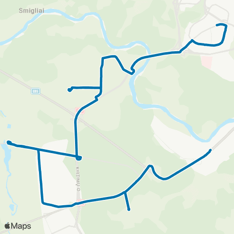 JUDU Žemieji Paneriai–MūRinė Vokė–Lazdynai map