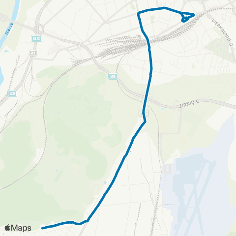 JUDU Stotis–Eišiškių Pl.–Užusienis map
