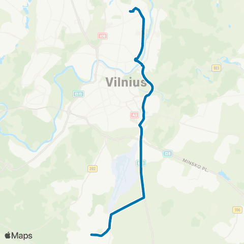 JUDU Stotis–Eišiškių Pl.–Salininkai map