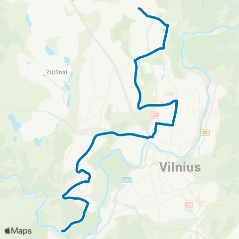 JUDU Bajorai–Ateities G.–Didlaukio G.–Žalgirio G.–Lazdynai–Bukčiai map