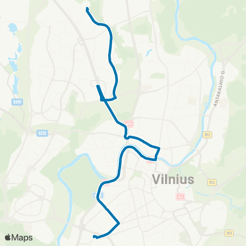 JUDU FabijoniškėS–Šeškinė–Konstitucijos Pr.–A.Goštauto G.–Geležinio Vilko G.–VilkpėDė (Apylanka) map