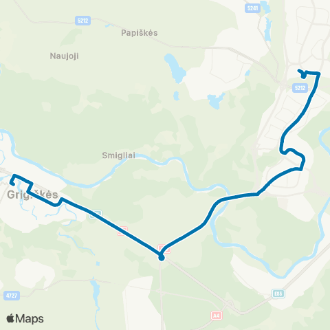 JUDU GrigiškėS–Lazdynai–LaisvėS Pr.–ŽvėRynas map