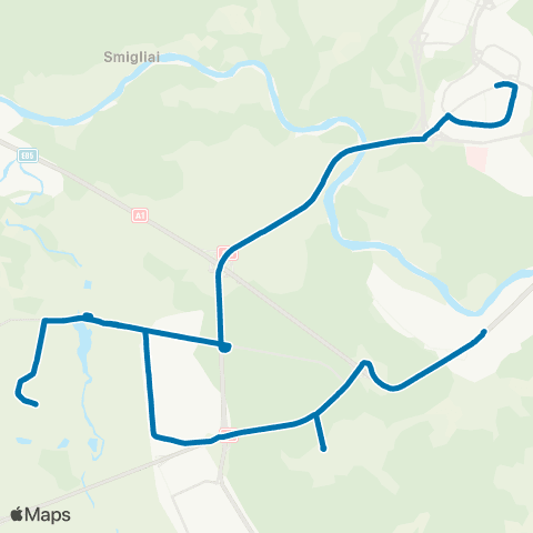 JUDU Žemieji Paneriai–MūRinė Vokė– Gureliai–Lazdynai map