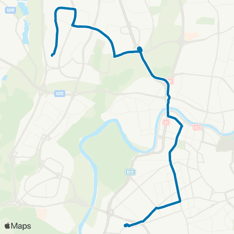 JUDU JustiniškėS–Centras–Naugarduko G.–VilkpėDė map