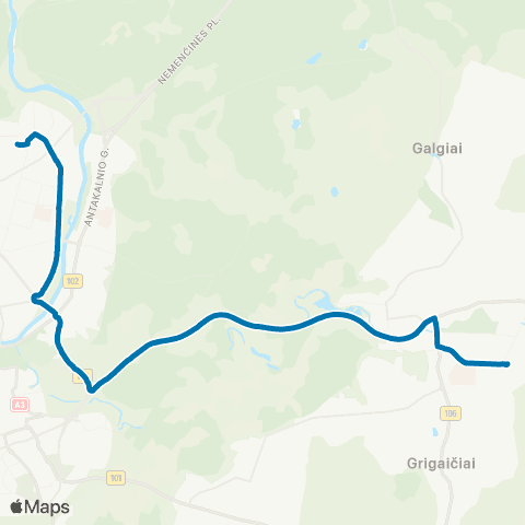 JUDU Stotis–Subačiaus–Parko G. map