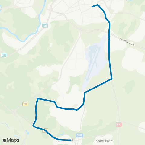JUDU Stotis–Salininkai–Miškiniai–Juodšiliai map