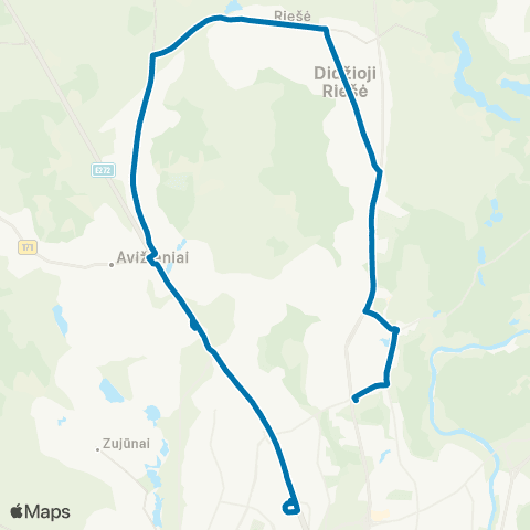 JUDU Ateities G.–MolėTų Pl.–Riešė–BendorėLiai–Šeškinė map