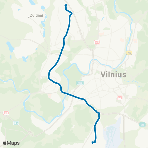 JUDU Gabijos Progimnazija–Visorių G.–Bajorai– Visoriai map