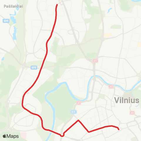 JUDU Pašilaičiai–Lazdynai–Stotis map
