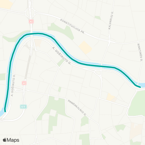 JUDU Karaliaus Mindaugo Tiltas–Verslo Trikampis map