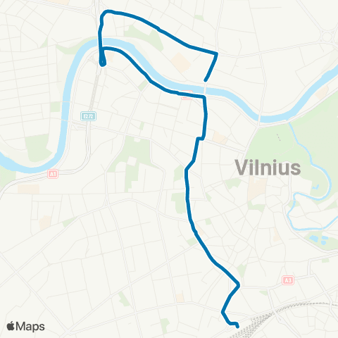 JUDU Stotis–Pylimo G.–V. Kudirkos Aikštė–Konstitucijos Pr.–Žaliasis Tiltas map