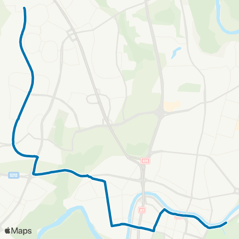 JUDU Kalnų Parkas–Centras–Justiniškių G.–Pašilaičiai map