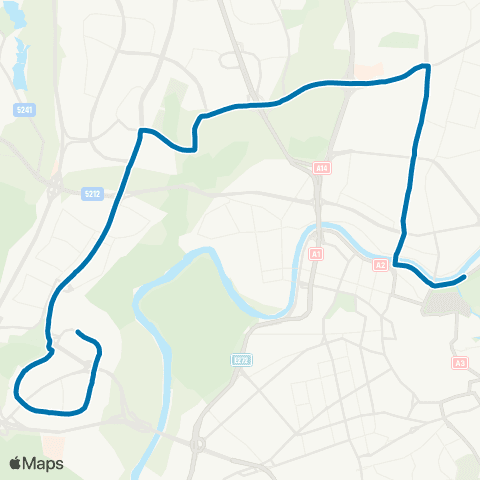 JUDU Kalnų Parkas–Centras–Šeškinė–Karoliniškės–Lazdynai map