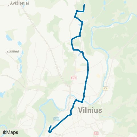 JUDU Vingio Parkas–Santariškės map