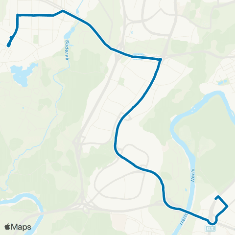 JUDU Vingio Parkas–Pilaitė map