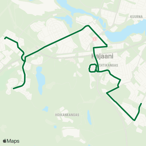 Kajaanin joukkoliikenne  map