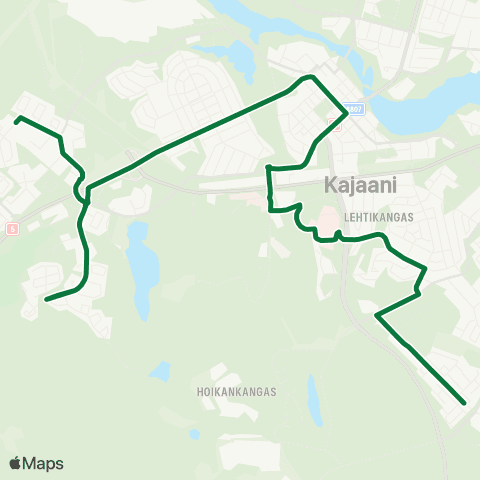 Kajaanin joukkoliikenne  map