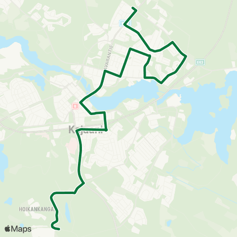 Kajaanin joukkoliikenne  map